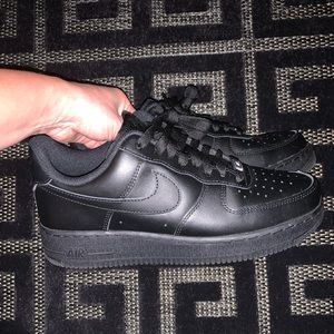 Black Nike Air Force 1s
